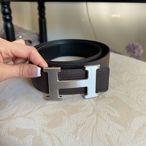 Hermes leather belt